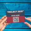 Project 2025 is Terrifying qr code Car Magnet us