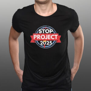Stop project 2025 Anti Trump Vote 2024 Circle retro Shirt