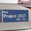 Stop Project 2025 Car Magnet, Kamala bumper sticker, Kamala bumper magnet, waterproof vehicle magnet, Vote Democrat car magnet Vote Blue